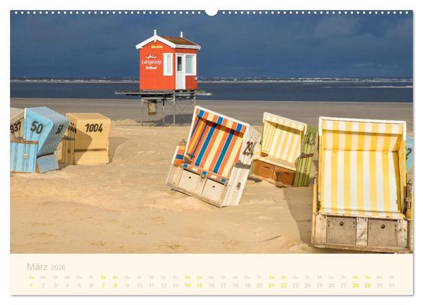 Produktbild: Traumstr&auml;nde der Nordsee (hochwertiger Premium Wandkalender 2026 DIN A2 quer), Kunstdruck in Hochglanz