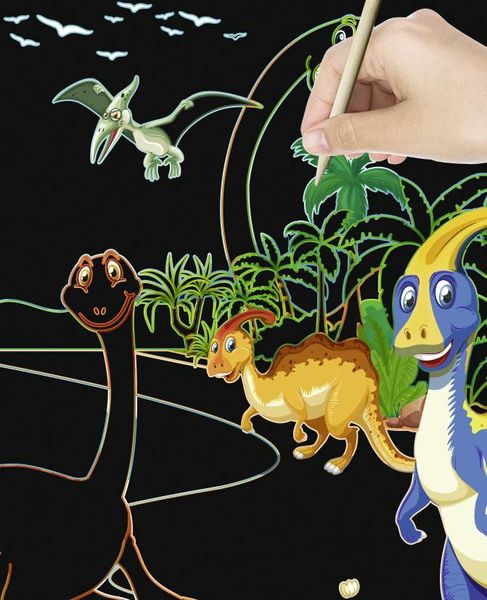 Produktbild: Mein magisches Kratzel Buch "Drachen & Dinos"