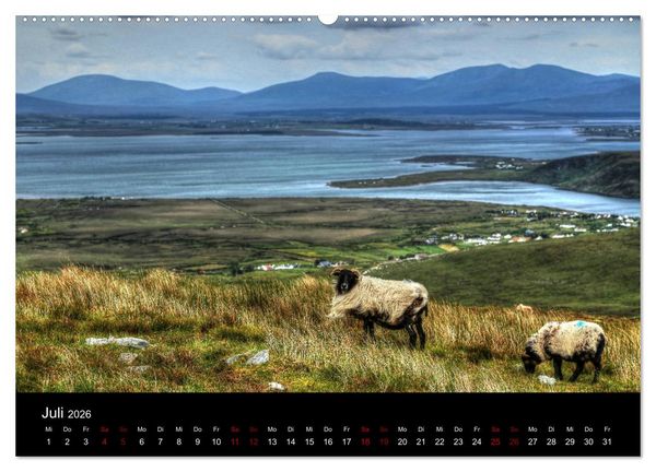 Produktbild: Irland - Rauhe K&uuml;ste und Wilde Natur (Wandkalender 2026 DIN A2 quer), CALVENDO Monatskalender