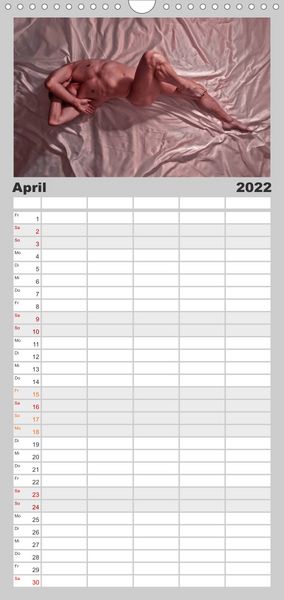 Produktbild: Familienplaner M&Auml;NNER - AKTE ZWISCHEN KRAFT UND SINNLICHKEIT (Wandkalender 2022 , 21 cm x 45 cm, hoch)