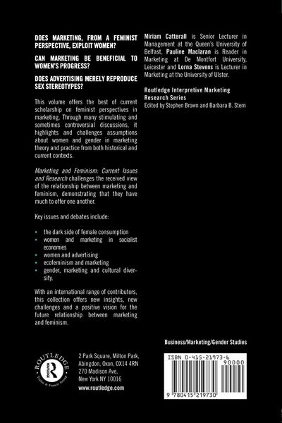 Produktbild: Marketing and Feminism