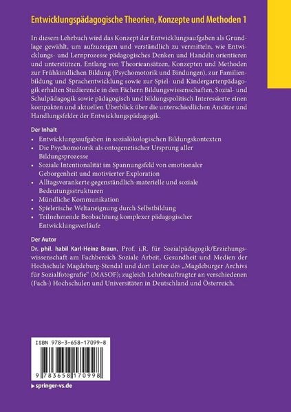 Produktbild: Entwicklungsp&auml;dagogische Theorien, Konzepte und Methoden 1