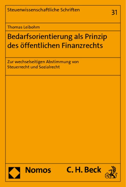 Produktbild: Bedarfsorientierung als Prinzip des &ouml;ffentlichen Finanzrechts