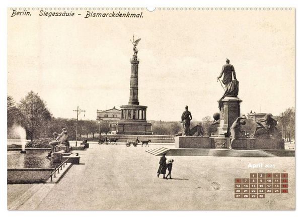Produktbild: Gr&uuml;&szlig;e aus Berlin &ndash; Die Stadt in historischen Ansichten (Wandkalender 2026 DIN A2 quer), CALVENDO Monatskalender