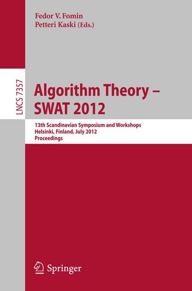 Produktbild: Algorithm Theory -- SWAT 2012