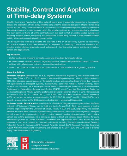 Produktbild: Stability, Control and Application of Time-Delay Systems