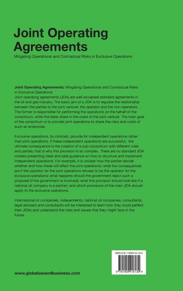 Produktbild: Joint Operating Agreements