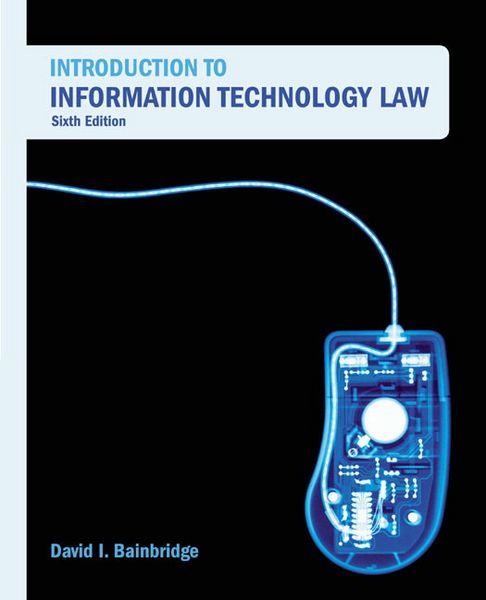Produktbild: Introduction to Information Technology Law