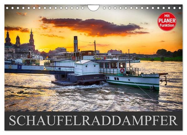 Produktbild: Schaufelraddampfer (Wandkalender 2026 DIN A4 quer), CALVENDO Monatskalender