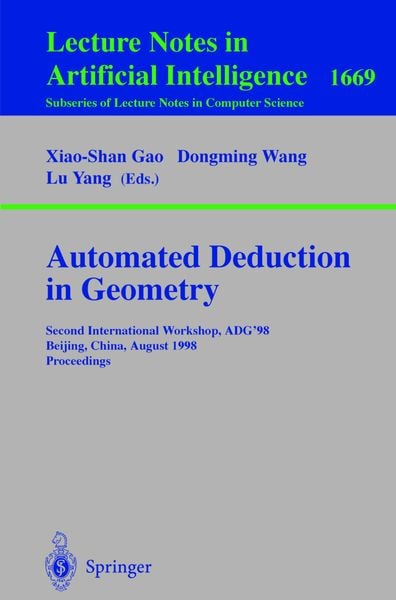Produktbild: Automated Deduction in Geometry