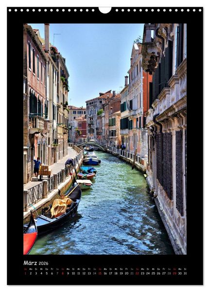 Produktbild: Venedig (Wandkalender 2026 DIN A3 hoch), CALVENDO Monatskalender
