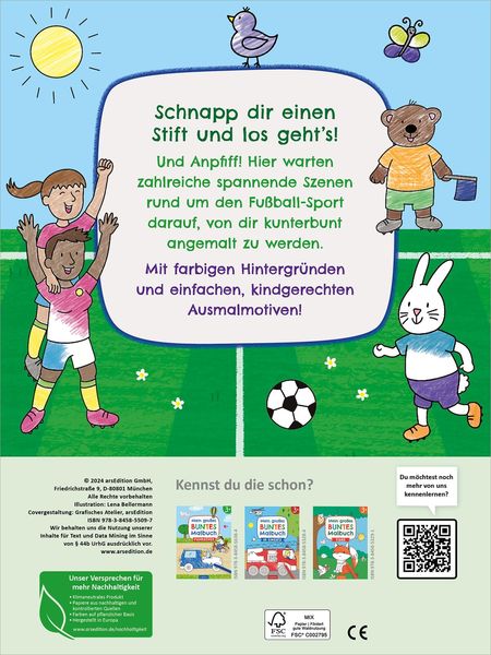Produktbild: Mein gro&szlig;es buntes Malbuch &ndash; Fu&szlig;ball
