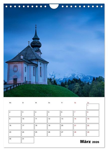 Produktbild: Traumhaftes Berchtesgadener Land (Wandkalender 2026 DIN A4 hoch), CALVENDO Monatskalender