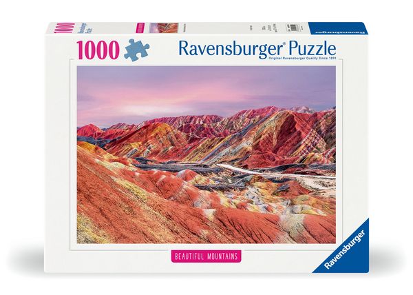 Produktbild: Erwachsenenpuzzle 1000 Teile - Regenbogenberge, China