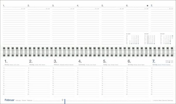 Produktbild: Wochenquerplaner, anthrazit 2027