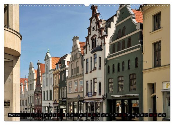 Produktbild: Ein Bummel durch die Hansestadt Wismar (hochwertiger Premium Wandkalender 2026 DIN A2 quer), Kunstdruck in Hochglanz