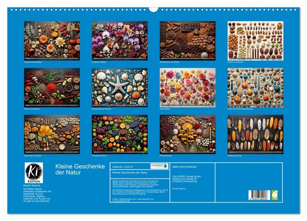 Produktbild: Kleine Geschenke der Natur (Wandkalender 2026 DIN A2 quer), CALVENDO Monatskalender