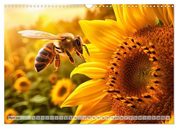 Produktbild: Wilde Nachbarn - Tierisches Treiben im Gartenparadies! (Wandkalender 2026 DIN A3 quer), CALVENDO Monatskalender