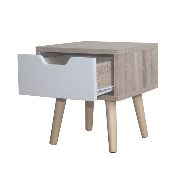 Produktbild: HTI-Living Nachttisch 1 Schublade Thekla Sonoma Weiß