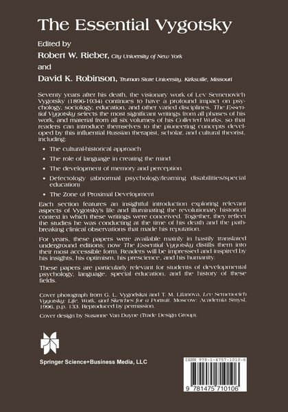 Produktbild: The Essential Vygotsky