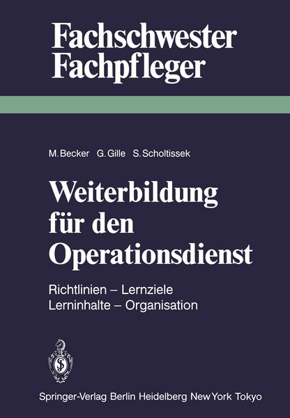 Produktbild: Weiterbildung f&uuml;r den Operationsdienst