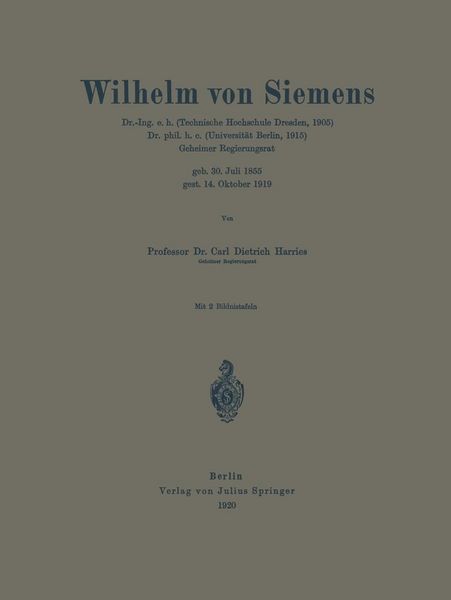 Produktbild: Wilhelm von Siemens