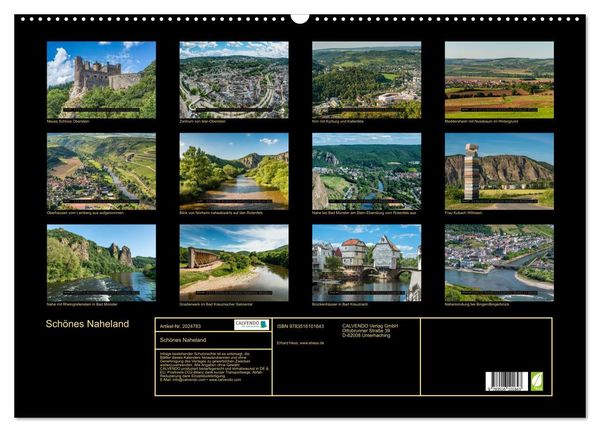 Produktbild: Sch&ouml;nes Naheland (Wandkalender 2026 DIN A2 quer), CALVENDO Monatskalender