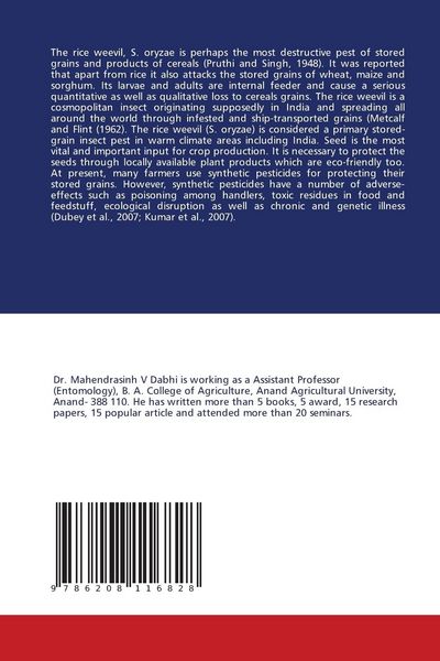 Produktbild: Eco-Friendly Management Of Rice Weevil, Sitophilus Oryzae Linnaeus