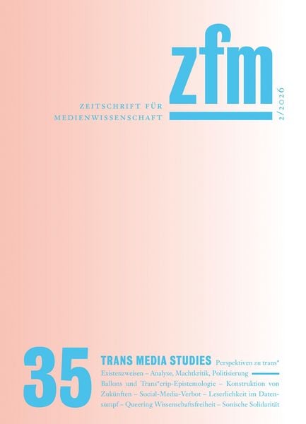 Produktbild: Zeitschrift f&uuml;r Medienwissenschaft 35