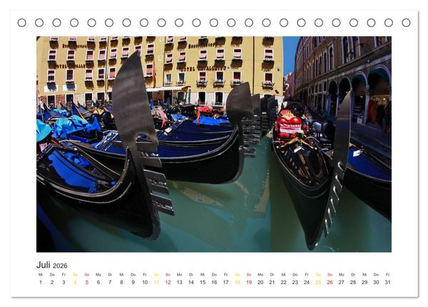 Produktbild: Venedig (Tischkalender 2026 DIN A5 quer), CALVENDO Monatskalender