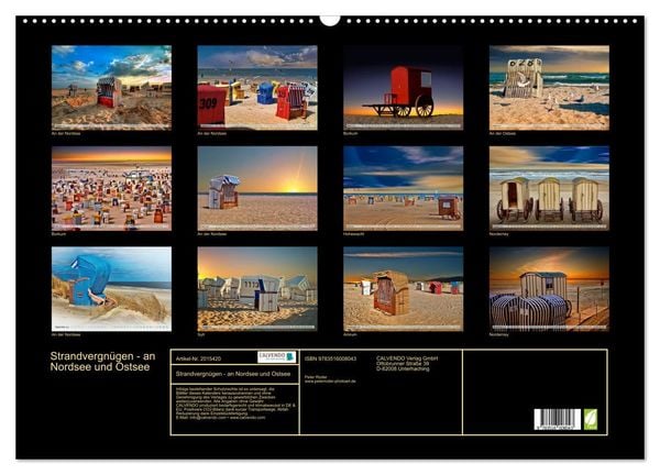 Produktbild: Strandvergn&uuml;gen - an Nordsee und Ostsee (Wandkalender 2026 DIN A2 quer), CALVENDO Monatskalender