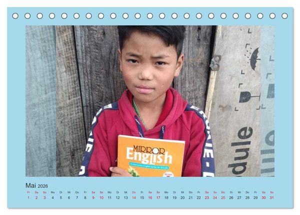 Produktbild: Kalender der Nepal Kinderhilfe e.V. (Tischkalender 2026 DIN A5 quer), CALVENDO Monatskalender