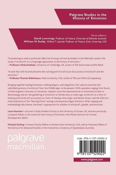 Produktbild: Emotions in the History of Witchcraft