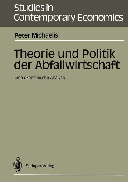 Produktbild: Theorie und Politik der Abfallwirtschaft