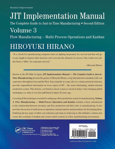 Produktbild: JIT Implementation Manual -- The Complete Guide to Just-In-Time Manufacturing