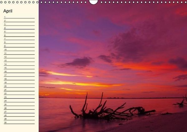 Produktbild: Immerw&auml;hrender Geburtstagskalender &ndash; Beautiful Sunsets (Wandkalender immerw&auml;hrend DIN A3 quer)