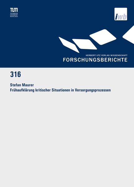 Produktbild: Fr&uuml;haufkl&auml;rung kritischer Situationen in Versorgungsprozessen