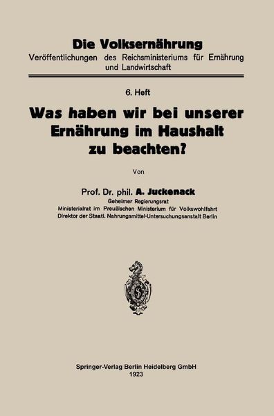 Produktbild: Was haben wir bei unserer Ern&auml;hrung im Haushalt zu beachten?