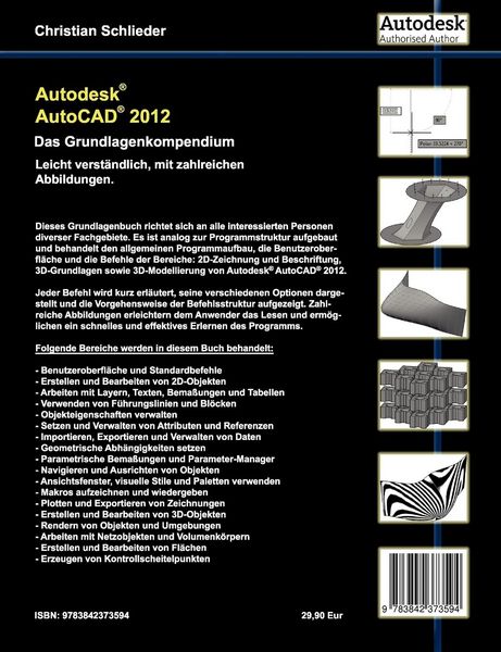 Produktbild: Autodesk AutoCAD 2012 - Das Grundlagenkompendium