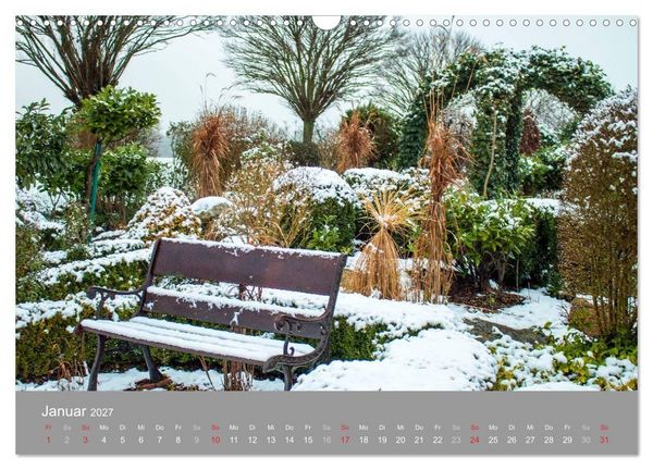Produktbild: Romantische Garten-Paradiese (Wandkalender 2027 DIN A3 quer), CALVENDO Monatskalender