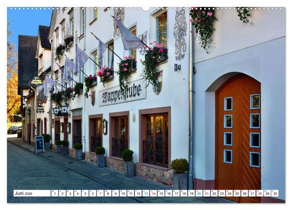 Produktbild: Erbach - Die Odenw&auml;lder Residenzstadt (hochwertiger Premium Wandkalender 2026 DIN A2 quer), Kunstdruck in Hochglanz