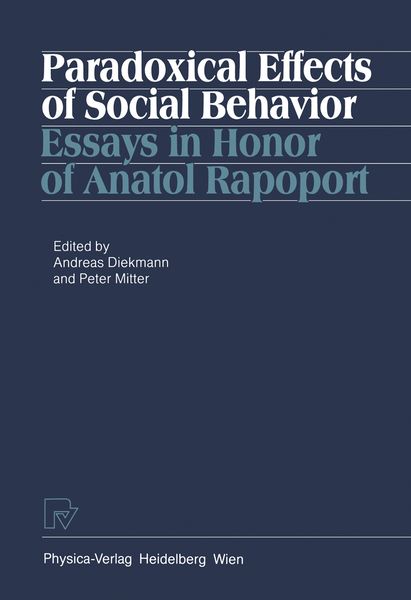 Produktbild: Paradoxical Effects of Social Behavior