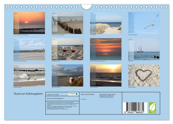 Produktbild: Rund um K&uuml;hlungsborn (Wandkalender 2026 DIN A4 quer), CALVENDO Monatskalender
