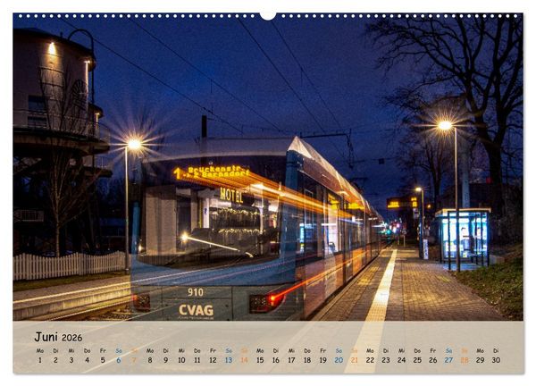 Produktbild: Nahverkehr in Chemnitz (hochwertiger Premium Wandkalender 2026 DIN A2 quer), Kunstdruck in Hochglanz