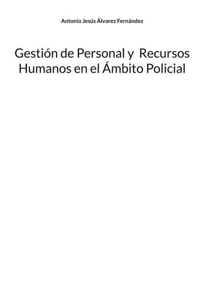 Produktbild: Gesti&oacute;n de Personal y Recursos Humanos en el &Aacute;mbito Policial