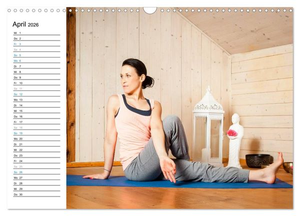 Produktbild: Yoga - ganz einfach zuhause (Wandkalender 2026 DIN A3 quer), CALVENDO Monatskalender