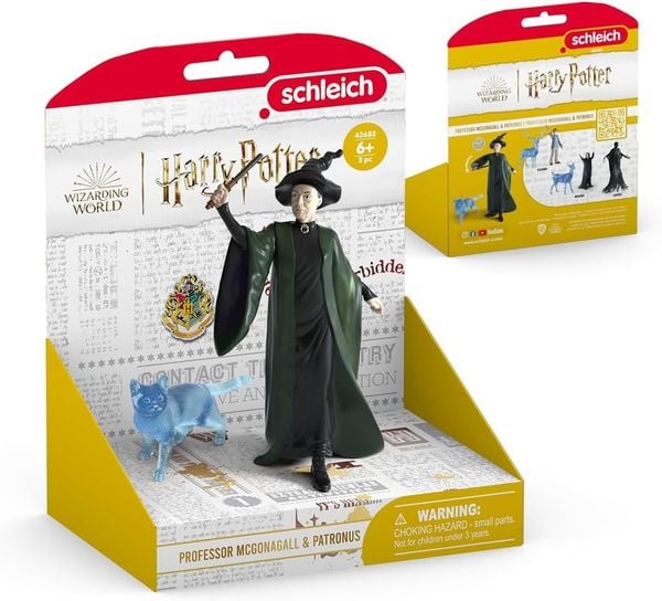 Produktbild: schleich&reg; 42682 - Wizarding World - Professor Mc Gonagall & Patronus, Spielfiguren