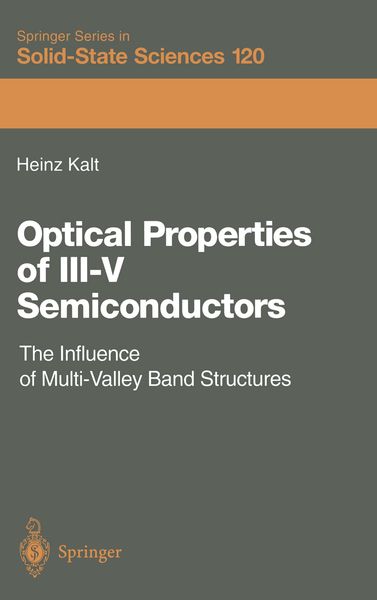 Produktbild: Optical Properties of III&ndash;V Semiconductors