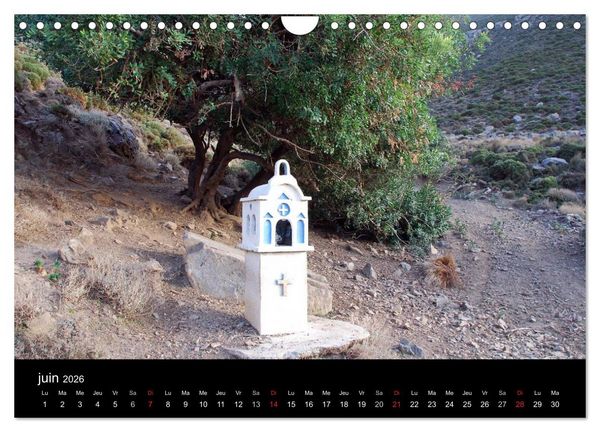 Produktbild: Cr&egrave;te, l'&icirc;le rebelle (Calendrier mural 2026 DIN A4 vertical), CALVENDO calendrier mensuel