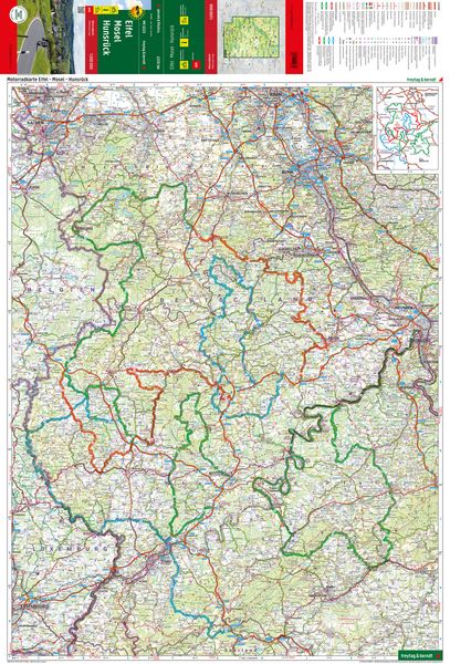 Produktbild: freytag & berndt Motorradkarte Eifel - Mosel - Hunsr&uuml;ck 1:200.000